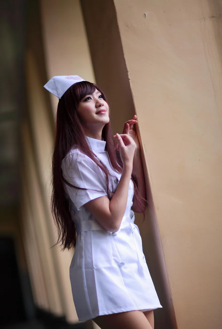 [Mzsock] NO.204 Xiaoya nurse uniform, stockings, high heels and beautiful legs street photography#[70P]-52