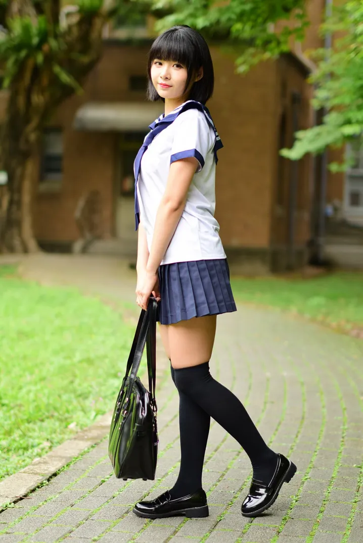 [Mzsock] NO.171 Hailin student uniform street photography#[73P]-35