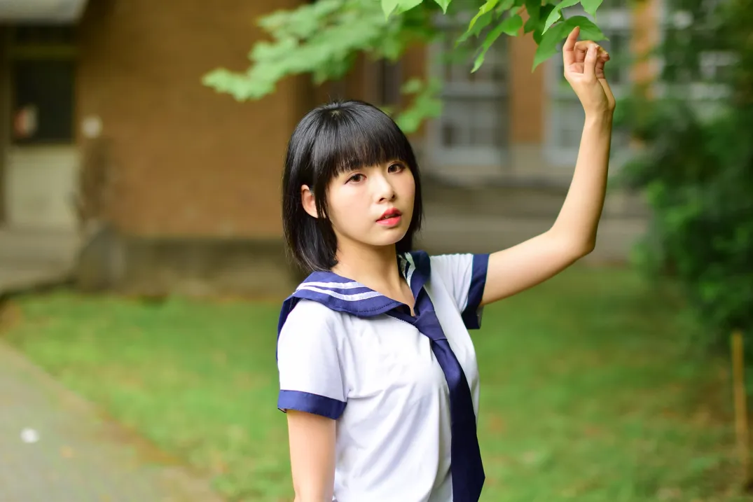 [Mzsock] NO.171 Hailin student uniform street photography#[73P]-47